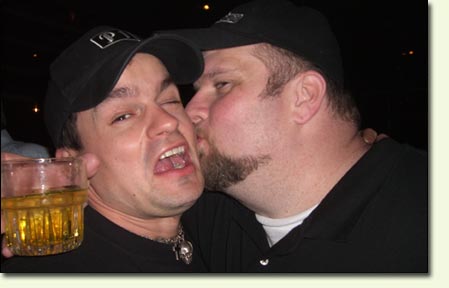 Bob Rains kissing the Mediadonis